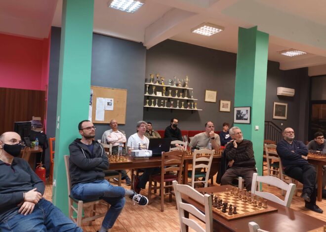 Η διάλεξη του Κοτρωνιά στο Chess Square
