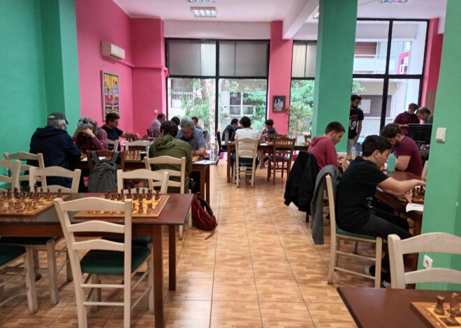 Συνεχίζεται σήμερα το Πασχαλινό Open Chess Square 2024 με τον 6ο γύρο